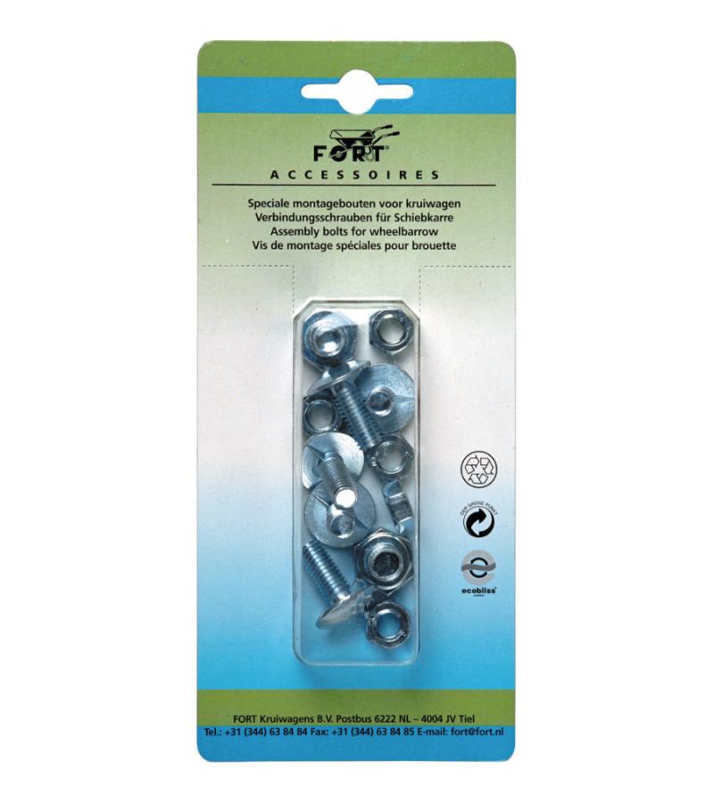 Bouten en moeren set voor kruiwagen